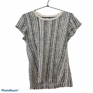 Rag & Bone black and white striped cotton tee